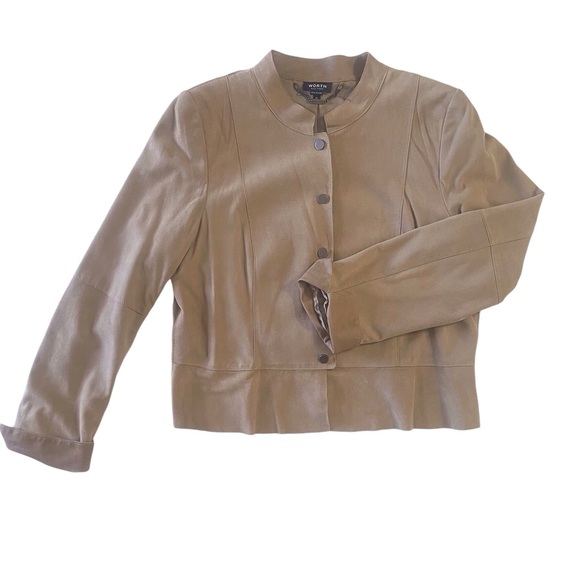 Suede Lightweight Snap Front Jacket - Picture 4 of 8